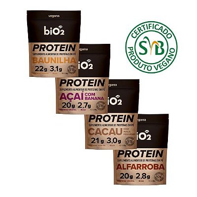 Proteína Vegetal de Arroz e Ervilha - biO2 - 908g