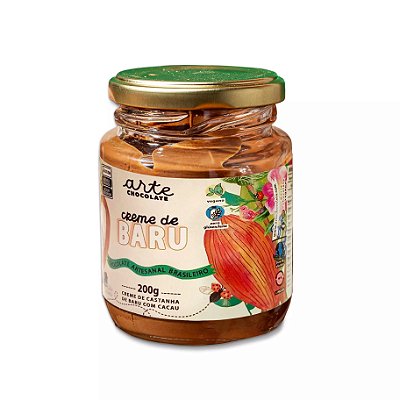 Creme Vegano de Castanha Baru com Cacau - Arte Chocolate - 200g