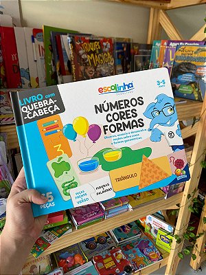 Livro Com Quebra-cabeças: Números, Formas e Cores