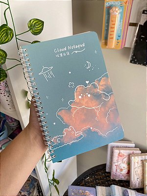 Caderno Espiral Urso Céu