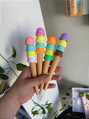 OFERTA Caneta Fofa Sorvete