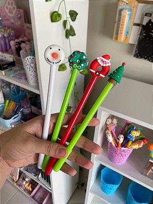 Caneta Fofa Donut de Natal