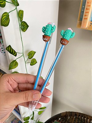 OFERTA Caneta Fofa Cacto