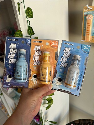 Foguete 2 em 1: Corretivo + Borracha