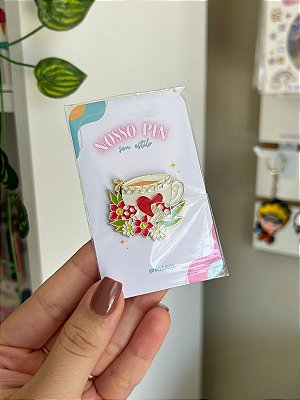 Pin Teacup Floral | Broche Copo de Chá Floral