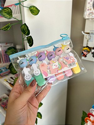 Kit 6 Marca Textos Unicórnio