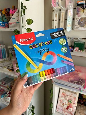 Lápis de Cor Color'Peps Infinity Maped - 18 Cores
