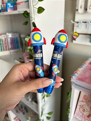 Borracha Foguete Retrátil