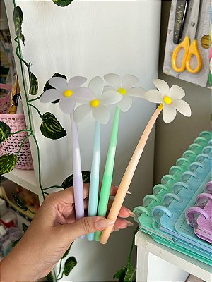 Caneta Flor Flexível