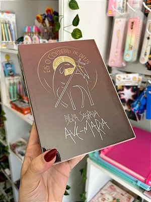 Bíblia Sagrada Ave Maria Cordeiro de Deus - Bordô