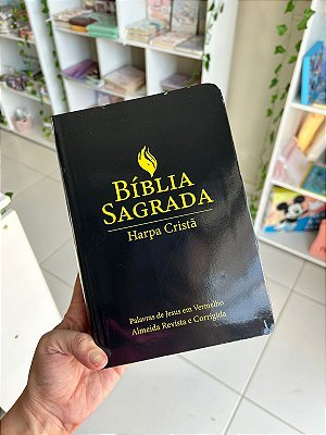 Bíblia Sagrada ARC Letra Grande c/ Harpa Cristã Preta