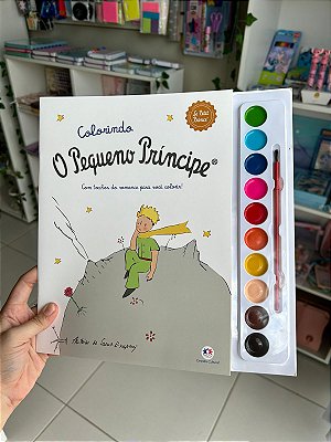 Livro com Aquarela O Pequeno Príncipe