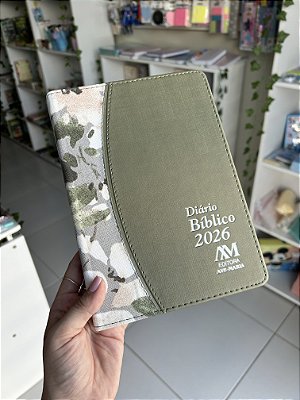 Diário Bíblico 2026 Luxo Verde Floral