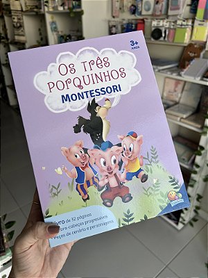 Livro-Jogo Montessori: Os Três Porquinhos