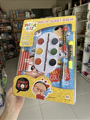 Megakit Ler Colorir e Brincar: Turma da Mônica