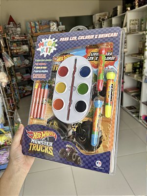 Megakit Ler Colorir e Brincar: HotWheels