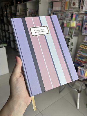 Caderno A5 Listrado Be Kind Capa Dura