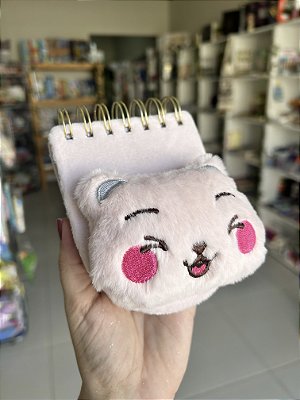 Caderneta Plush Kawaii Plastcover