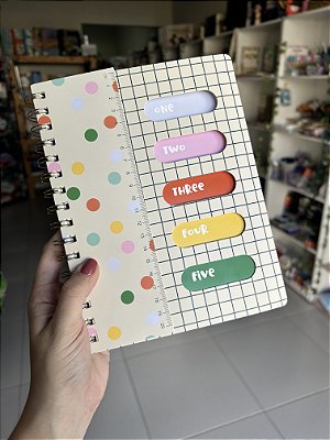 Caderno A5 Good Days 5 Divisórias Plastcover