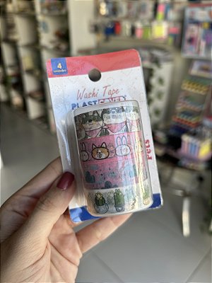 Washi Tape Pets 4 Unidades Plastcover