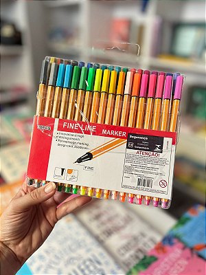 Kit 36 Canetas Fine Line