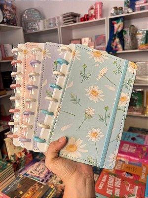 Caderno de Disco A5 Margaridas