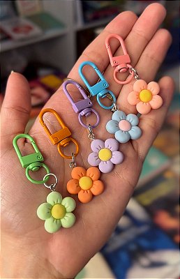 Chaveiro Pingente Flor