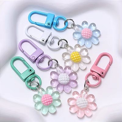 Chaveiro Daisy Color Resina