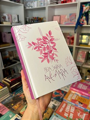 Bíblia Sagrada Ave Maria Capa Flores Rosa