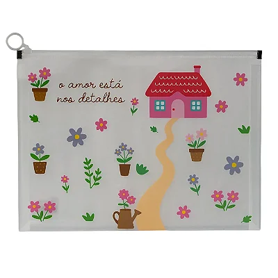 Pasta Ziplock A4 Amor Nos Detalhes