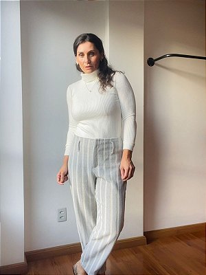CALÇA ALGODÃO LISTRAS