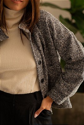 JAQUETA CURTA MESCLA