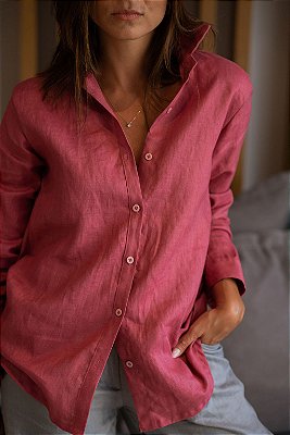 CAMISA LISA LINHO PURO ROMÃ