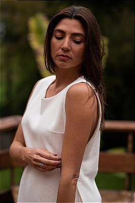REGATA CAVADA CANELADO LEVE OFF WHITE