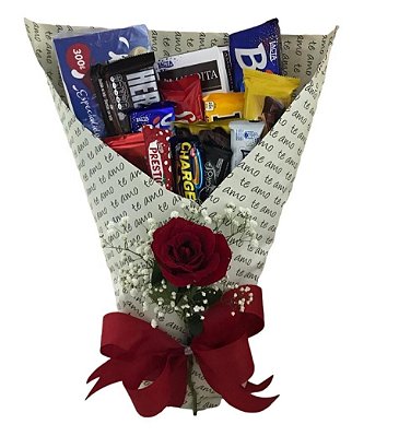 Buque de chocolate - Doce e amor