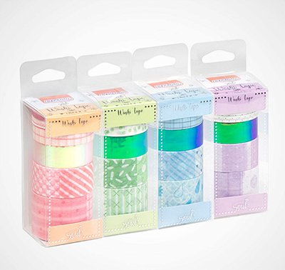 Fita Adesiva Washi Tape Brw Candy Color c/6
