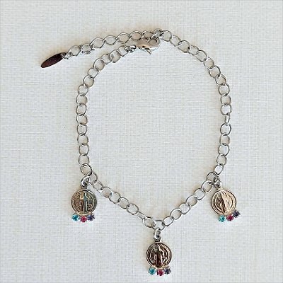 Pulseira Fé medalhas