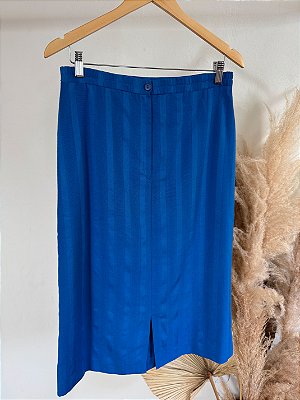 Saia Midi Azul Bic - P/M