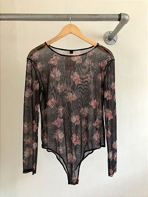 Body Tule Floral - M