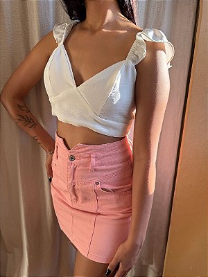 Cropped Crepe - M