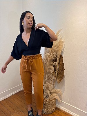 Cropped Viscose Preto - GG