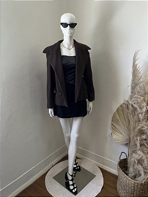 Blazer Lã Marrom - 42