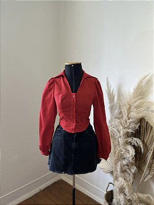 Camisa Corset Vermelha - PP