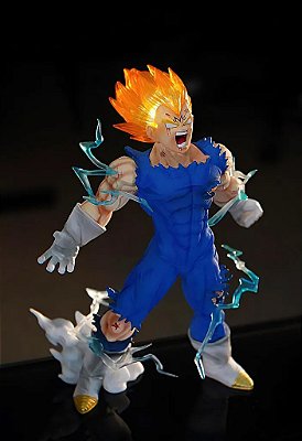 Majin Buu Anime Dragon Ball Z Action Figure PVC, estatueta dos