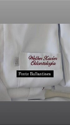 Bordado Nome Ballantines (LEIA A LEGENDA)