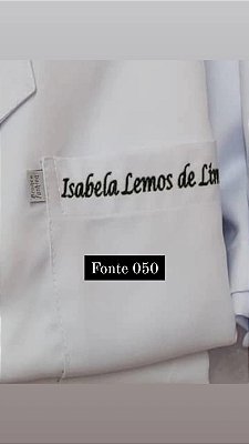 Bordado Nome 050 (LEIA A LEGENDA)