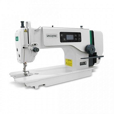 Máquina de Costura Reta Eletrônica Industrial Zoje com Parada de Agulha e Motor Direct Drive A6000-G