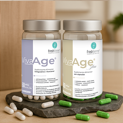 Kit VivaAge Rejuveneces + VivaAge Slim - FreshFemme - 120 Cápsulas
