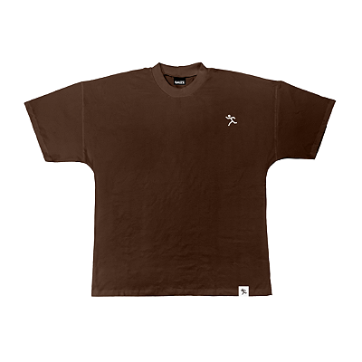 CAMISETA RUN OVER MARROM
