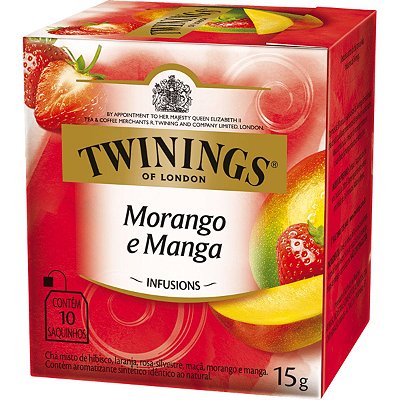 Chá Twinings Morango Manga Em Sachê 15 G 10 U